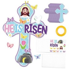 48PCS Easter Crafts for Kids He is Risen Make Your Own Jesus Resurrection blue