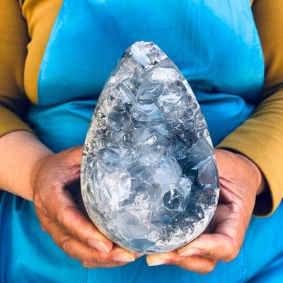 4.64LB  Natural blue crystal cave quartz crystal cave mineral specimen 4482