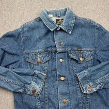 Maverick Blue Bell Denim Jean Trucker Jacket Size 38 USA Vintage Vtg Button