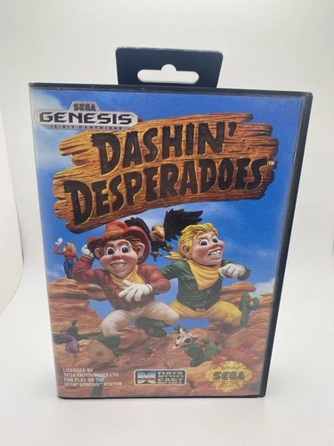 Sega Genesis Dashin' Desperadoes 1993 Complete in Box with Manual