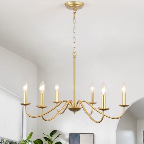 Vintage Pendant Light Gold Kitchen Lights Home Chandelier Lighting Ceiling Lamp - Picture 9 of 12
