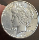 RARE! 1924 S Peace Silver Dollar ~ FROM MS PEACE Set ~ 90% Silver $1