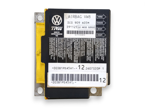 VW Passat B6 3C Airbag-Steuergerät SRS 3C0909605M / 391125 Airbag Sensor ECU