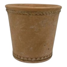 Image of Terracotta Tapered Cement Pot D12.3cm X H12cm
