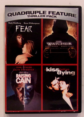 FEAR / THE WATCHER / RAISING CAIN / A KISS BEFORE DYING - DVD