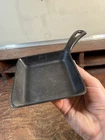 Griswold Cast Iron Square Egg Skillet 129. Vintage Cast Iron Cookware.