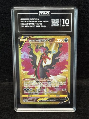 Galarian Moltres V graded TAG 10 for sale on eBay
