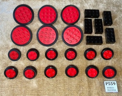 Lego Teile: Vintage Räder & Halter Lot 715 36 132alt 7039 7049b - 42 Teile
