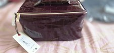 Ted Baker VIEDA Wine Croc Effect Makeup Bag
