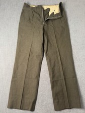 VTG 60s US Army Wool Serge Green Type II Class 6 Vietnam Pants 32x30 Tag 32x34