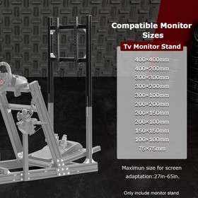 Zootopo Aluminum Racing Simulator Cockpit Display Bracket Monitor Mount Logitech