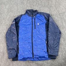 Spyder Jacket Mens Large Blue PrimaLoft Insul...