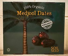 SOIL&SEED 100% Organic Medjool Dates (1x3kg) - UK Seller & Free UK post 5.83 per kilo