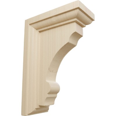 BKTW02X04X06TMRW Small Thompson Wood Wood Brackets, 2 1/2''W x 4''D x 6''H , Rub...