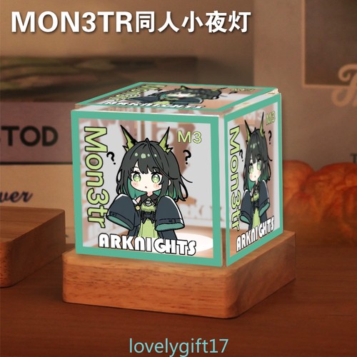Arknights Mon3tr Anime Cosplay Decorazione Scrivania Lampada LED Luce Notturna - Foto 7 di 16
