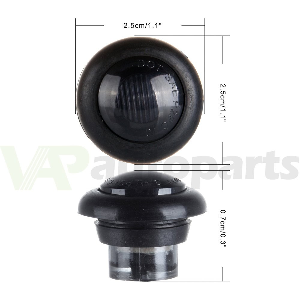 New 50pcs 3/4"Amber Round Led Light Side Marker Clearance Trailer Van Boat Light thumbnail 2