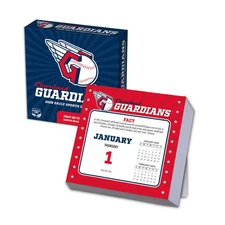 Turner Licensing,  MLB Cleveland Guardians 2026 Desk Calendar, 5.38'' X 5.38'',