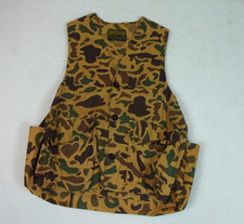 Vintage Hunter's Choice Camo Vest Men's Small Bird Duck Hunting Shotgun Shell