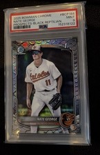 2025 Bowman Chrome Nate George Black Reptilian /10 PSA