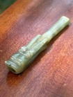 Antique Carved Celadon Jade Chinese Mouthpiece Pipe.Carved Dragon — photo 2