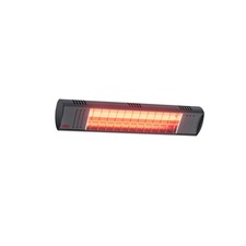 Chauffage radiant 1500 Watt Infrarouge Chauffage Patio Jardin Gris 6m² Portée
