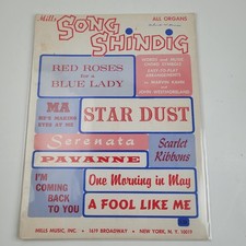 Song Shindig Mills All Organ Organs Vintage Sheet Music 1965