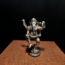 Old Chinese Tibetan Thokcha Ganesha Pocket Buddha - Wealth & Protection