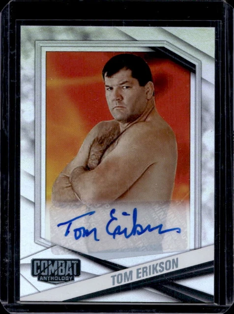 2025 Panini PFL Combat Anthology Tom Erikson Signatures Auto Autograph #100