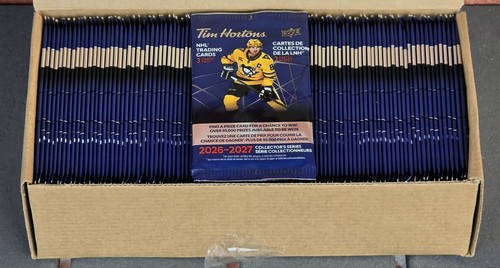 🇨🇦🍁2027 TIM HORTONS FACTORY SEALED 100 PACKS UPPER DECK HOCKEY CARDS🇨🇦