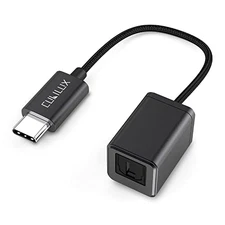 Cubilux USB-C to SPDIF(TOSLINK) Optical Audio Adapter, Thunderbolt 4/3 to Toslin