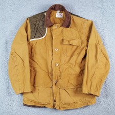 Vintage 60s Water Repellant Hunting Shooting Coat Mens Size S Duck Canvas Jacket