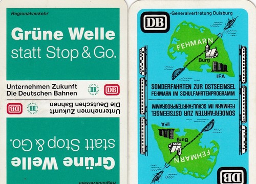 RAILROADS - DB -  2    -   single vintage playing cards