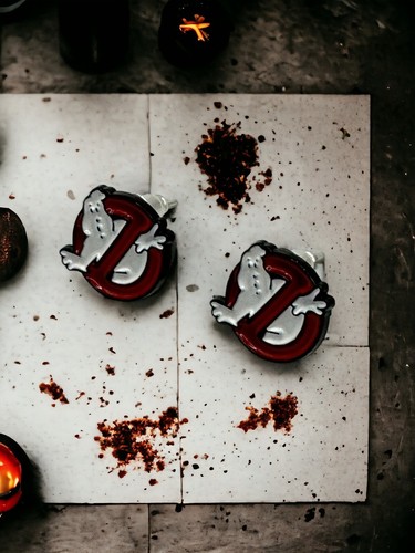 Ghostbusters Stud Earrings. A494 - Picture 2 of 4