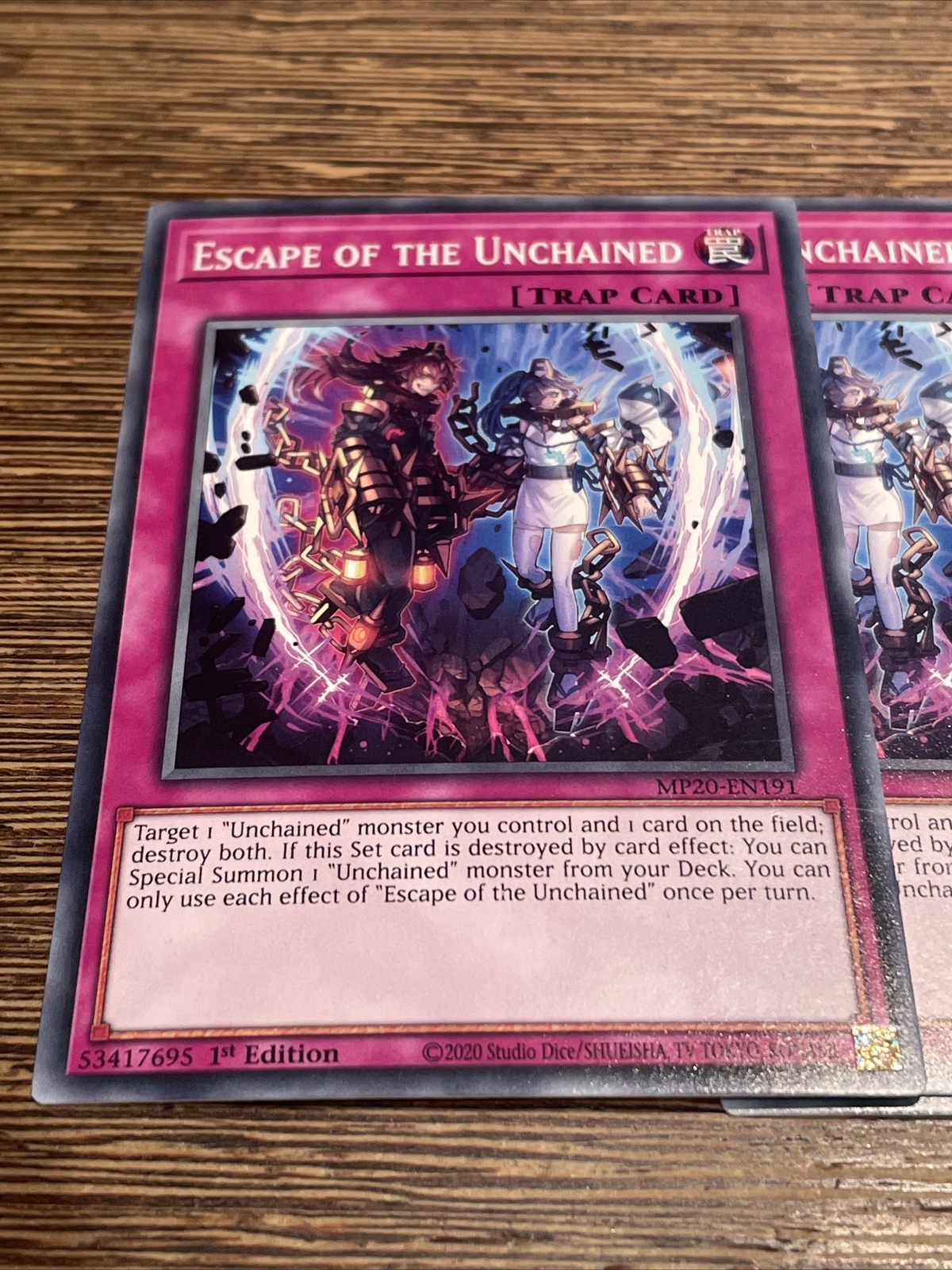 MP20EN191 Escape Of The Unchained Common x3 NM/LP 1st Edition Yugioh