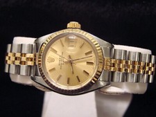 Rolex Date 6917 Ladies 2Tone Yellow Gold & Steel Watch with Gold Champagne Dial 2