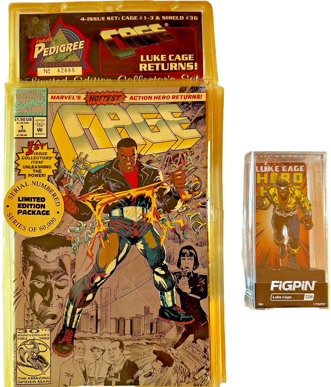 Cage #1-3, Nick Fury 36 Pedigree Luke Cage Returns with a FIGPiN