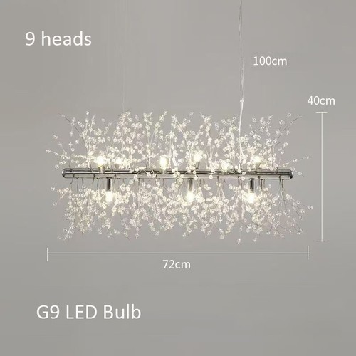 Crystal Kitchen Lamp Pendant Light Bar Ceiling Lights Luxury Chandelier Lighting - Picture 2 of 6
