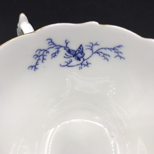 Coalport Cairo blau Tasse & Untertasse Gold vergoldet 9252 Vögel Insekten Blumen - Bild 11 von 17
