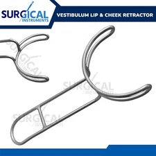 Vestibulum Lip & Cheek Retractor Dental Surgical Instruments German Grade