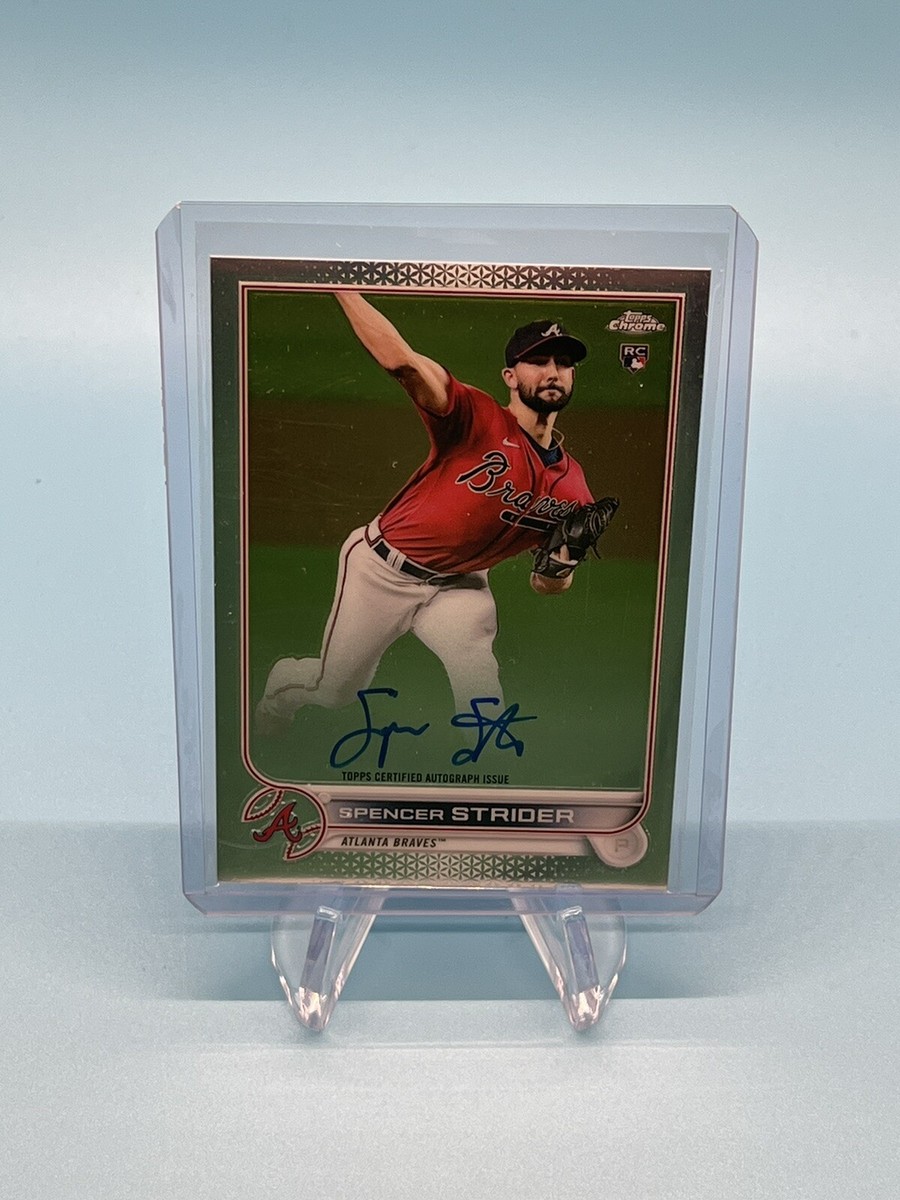 2022 Topps Chrome Spencer Strider Rookie Autograph Auto RC #RA-SS 