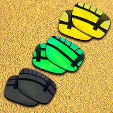 3 Pairs Lenses Replacement for-Vonzipper Elmore Polarized-Black Green 24K Gold
