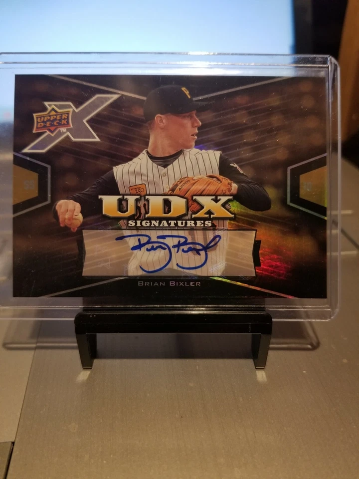 2008 BRIAN BIXLER UPPER DECK X SIGNATURES "AUTO" #BI MINT. ( PIRATES.) - Image 3 of 4