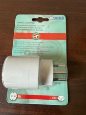 Steffen  Reisestecker Umwandler Schweiz Deutschland Reiseadapter Weiß