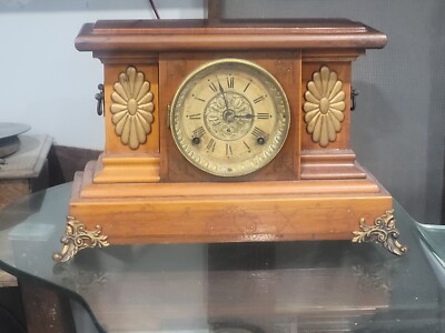 Seth Thomas Mantle Chime Clock With Metal Claw Feet, Has Key Works Perfect, VG+
