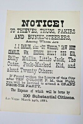 Poster Thieves, Thugs, Fakers and Bunko-Steerers 11'' x 15'' each Z7762