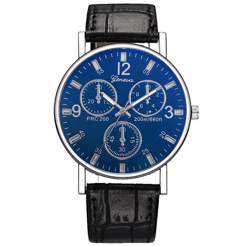 LACOSTE GENEVA Watch 3 Hand Ladies Quartz Leather Black  display picture 3