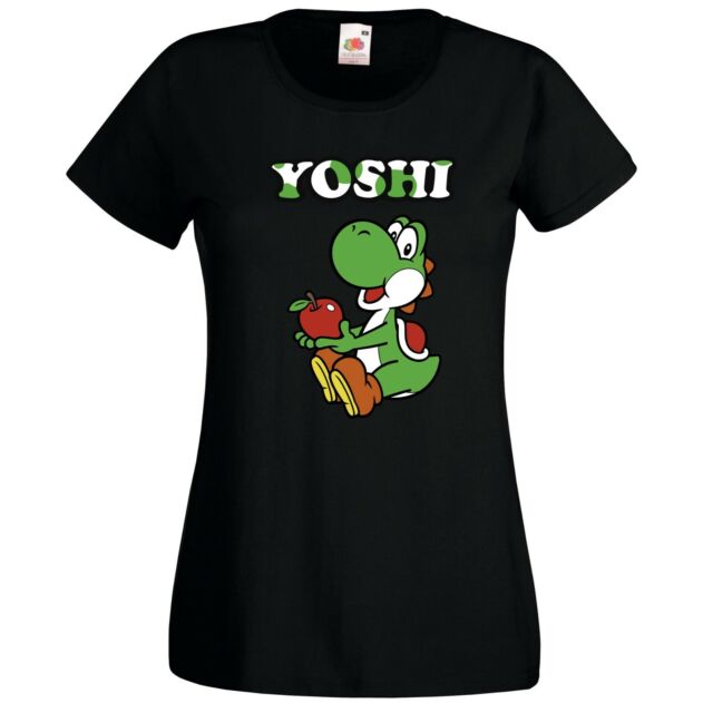 Youth Designz Damen T-Shirt Yoshi Print Lustig Spruch Mario Luigi Gaming Nerd