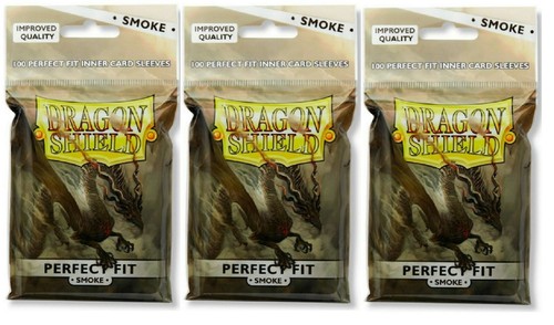 Dragon Shield Perfect Fit Inner Sleeves Smoke 3 packages (300 total) at-13023 - Picture 3 of 3