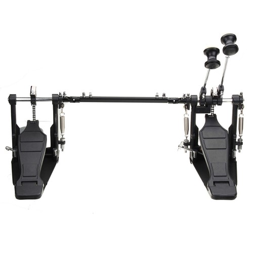 Double Bass Drum Pedal Dual Foot Kick Pedal Percussion Set Single Chain Drive - Picture 2 of 7