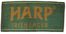 Harp Lager Cotton Bar Towel  525mm x 250mm  (...